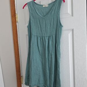 Chic Sleeveless Blue Dress